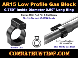 AR-15 Micro .750 Gas Block Low Profile