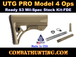 UTG PRO Model 4 Ops Ready S3 Mil-spec Stock Kit-FDE