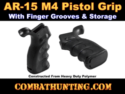 AR-15 Pistol Grip With Finger Grooves