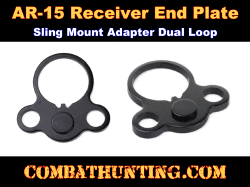 AR-15 Receiver End Plate QD Sling Attachment Dual Loop Mount