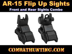 Front and Rear Flip Up Sights For AR-15
