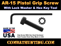 AR-15 Pistol Grip Screw and Lock Washer With Tool