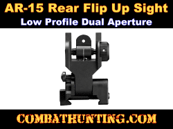 AR-15 Rear Flip Up Sight Low Profile