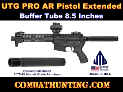UTG PRO AR Pistol Extended Receiver Extension Tube Black