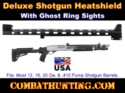 Deluxe Shotgun Heatshield With Ghost Ring Sights