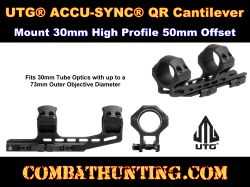 UTG ACCU-SYNC QR Cantilever Mount 30mm High Profile 50mm Offset