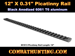 Weaver Picatinny Style Rail Blank  12"  X 0.31