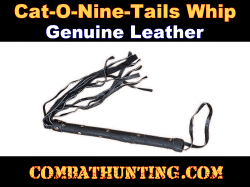Cat o nine tails Whip Leather