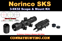 Norinco SKS Rifle Illuminated Scope & Mount Kit