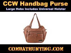 CCW Carry Handbag Large Hobo Brown