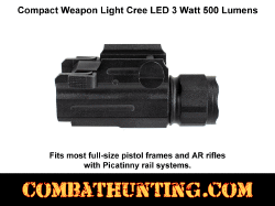 Compact Weapon Light Cree LED 500 lumens