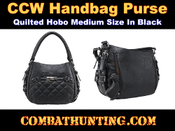 CCW Carry Handbag Medium Hobo Black