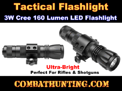 Tactical Flashlight With Picatinny Mount Kit