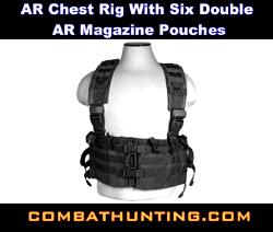 Ncstar AR Chest Rig With Six Double AR Magazine Pouch