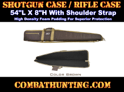 Shotgun Case Rifle Case 54"L X 8"H Color Brown