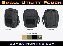 Utility Pouch Black Molle Pals System