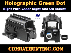 Ncstar Green Dot 3 Rail Reflex Optic With Red Laser Sight