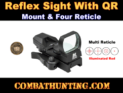 Ncstar Reflex Sight With 4 Reticle & QD Mount