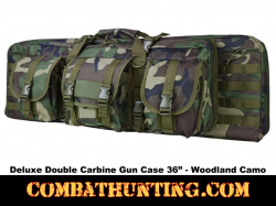 Double Carbine Case 36 Inches Woodland Camo