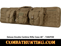 Double Tactical Rifle Case 46 Inches Tan/FDE