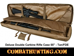 Double Tactical Rifle Case 55 Inches Tan/FDE