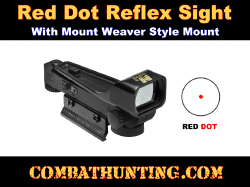 NcSTAR 1X Red Dot Sight With Weaver Base