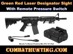 Green Red Laser Designator Sight With Remote Pressure Switch