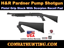 H&R Stock Pardner Pump Protector Shotgun 12Ga Pistol Grip Stock