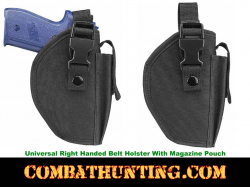 Universal Holster For Pistols With Magazine Pouch