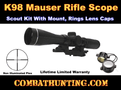 Mauser Scout Scope & K98 Mount Kit Non Illuminated