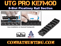 UTG PRO 3.14" 8 Slots Keymod Picatinny Rail