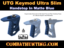UTG Keymod Ultra Slim Handstop Matte Blue
