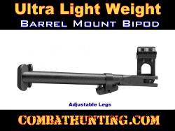Lightweight Bipod For Rifles With Barrel Clamp Mount