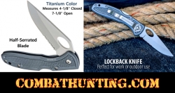 Lockback Folding Pocket Knife With Clip