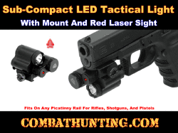 UTG® Sub-compact Red Laser Flashlight Combo With Pressure Switch
