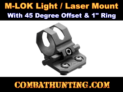 M-LOK Light Mount 45 Degree Offset 1 inch