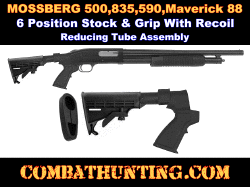 Mossberg  500 Shotgun 6 Position Stock, Pistol Grip, Recoil Reducing Assembly