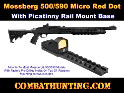 Mosberg 500/590 Micro Red Dot Sight With Picatinny Rail Mount