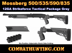 Mossberg 500/535/590/835 Folding Stock and Forend In Destroyer Gray