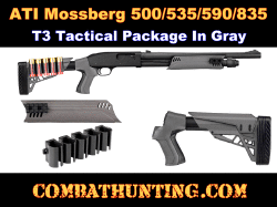 Mossberg Tactical T3 Stock and Forend Package In Destroyer Gray