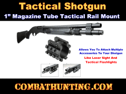 12GA Tactical Shotgun Magazine Tube Tri Rail Mount 1"