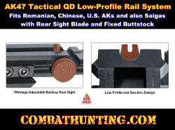 Saiga AK47 Rifle Tactical QD Low Profile Rail System