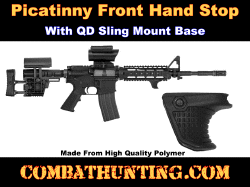 Picatinny Front Hand Stop With QD Sling Mount Base