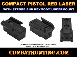 Compact Pistol Red Laser With Strobe