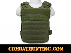 Armor Plate Carrier Vest with MOLLE Webbing Green MED-2XL
