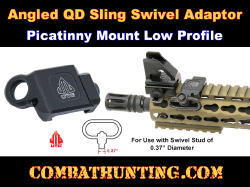 UTG QD Sling Swivel Adaptor Mount Picatinny 45 Angled offset