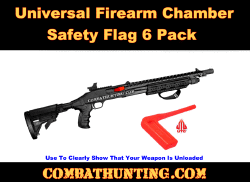 UTG Universal Firearm Chamber Safety Flag, Orange 6PCs Set