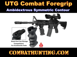 UTG Ambidextrous Combat Foregrip Symmetric Contour Black