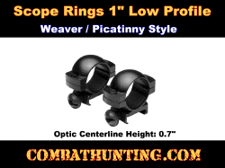 Scope Rings 1" Picatinny / Weaver Scope Rings