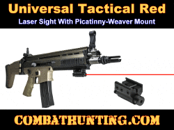 Pistol & Rifle Red Laser Sight With Picatinny-Weaver Mount